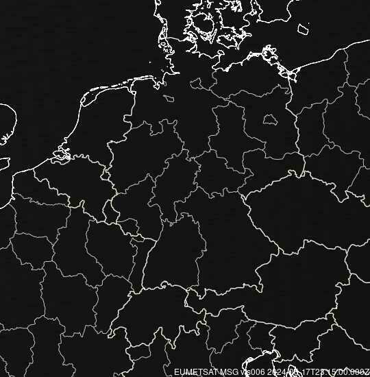 Meteosat - visible - Allemagne, République Tchèque, Autriche, Suisse, Pays-Bas, Belgique