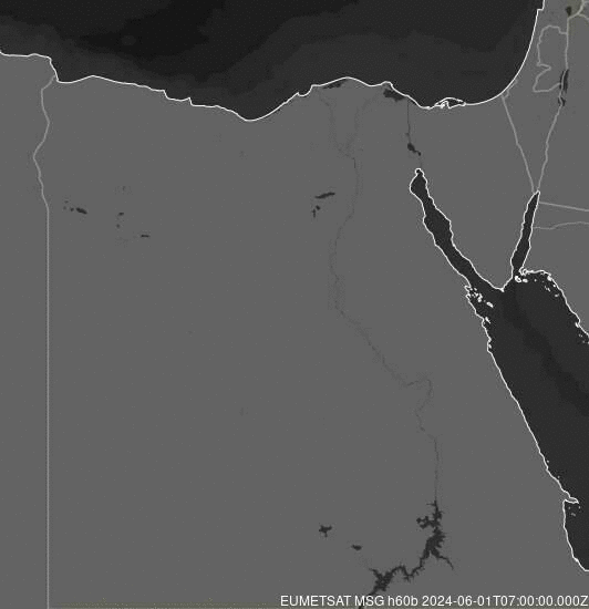 Meteosat - précipitations - Égypte