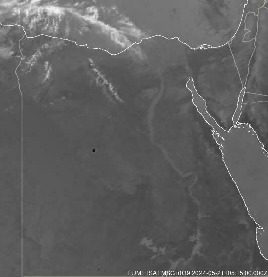Meteosat - infraroja - Egipte