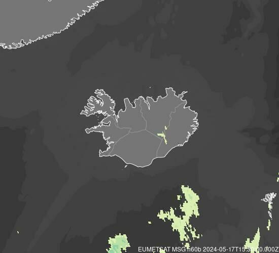 Meteosat - opad atmosferyczny - Islandia