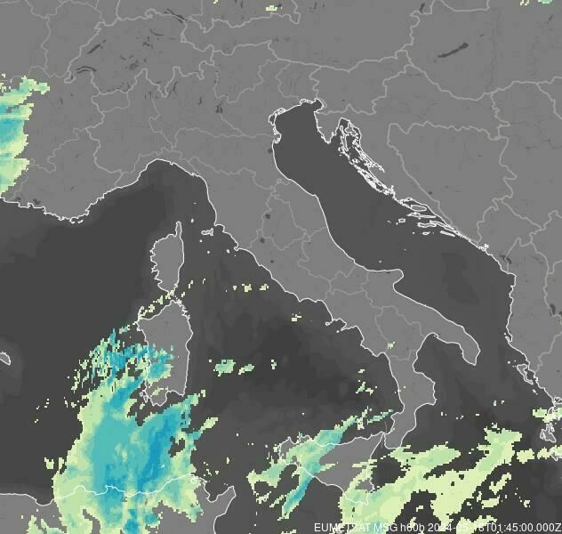 Meteosat - κατακρήμνιση - Ιταλία, Ελβετία, Σλοβενία, Κροατία, Βοσνία και Ερζεγοβίνη, Μαυροβούνιο, Αλβανία