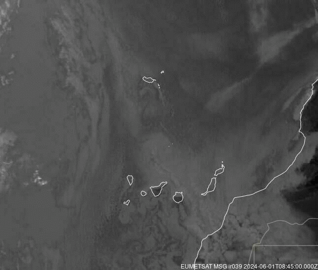 Meteosat - opad atmosferyczny - Islandia