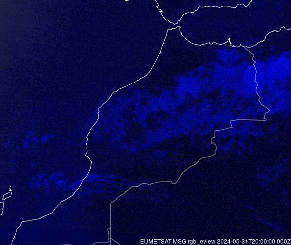 Meteosat - précipitations - Maroc