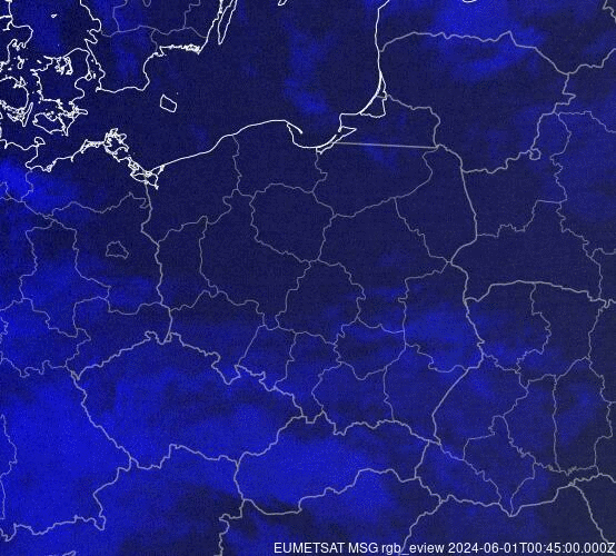 Meteosat - precipitații - Polonia, Republica Cehă, Slovacia, Lituania