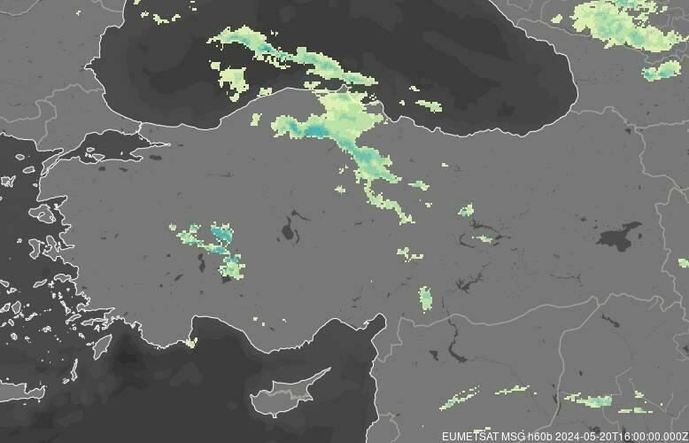 Meteosat - précipitations - Turquie