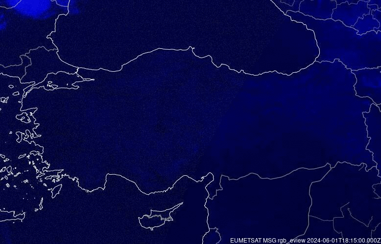 Meteosat - precipitații - Turcia
