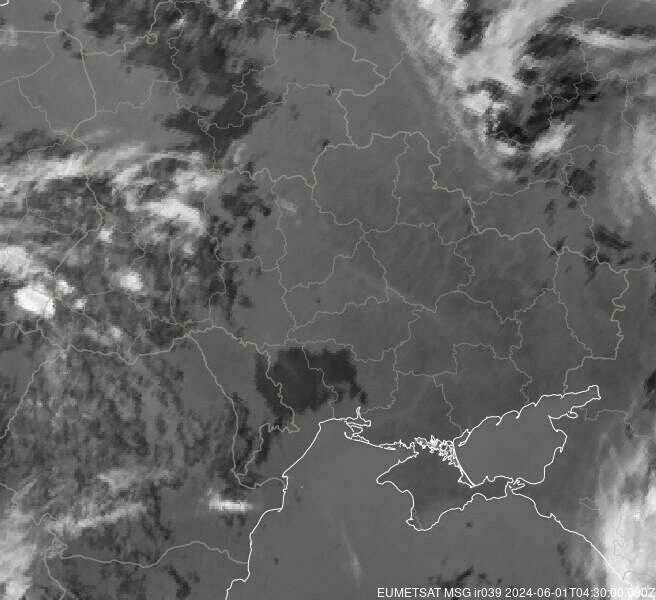 Meteosat - precipitații - Ucraina, Moldova, România, Belarus