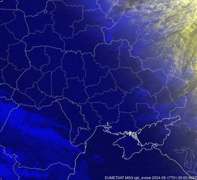 Meteosat - RGB - Ukraina, Moldova, Romania, Valko-Venäjä