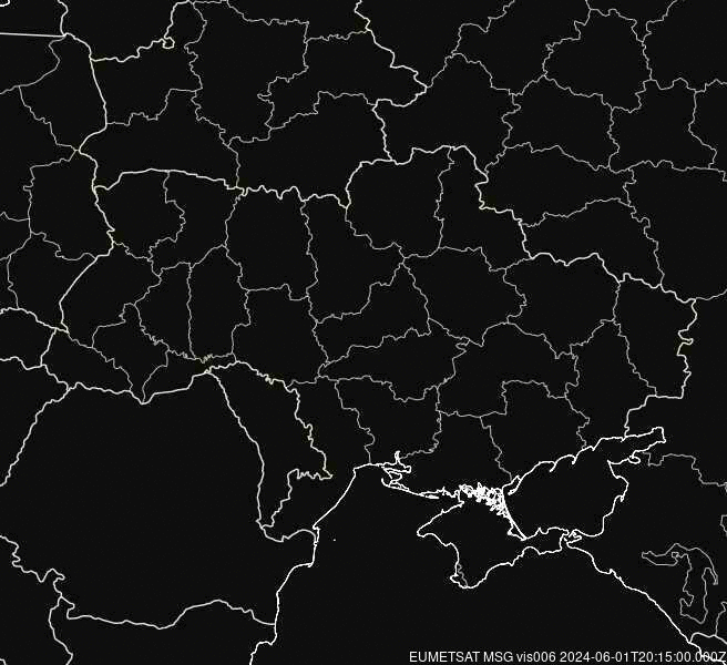 Meteosat - nedbør - Ukraina, Moldova, Romania, Hviterussland