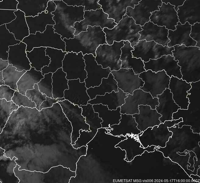Meteosat - visible - Ukraine, Moldavie, Roumanie, Biélorussie